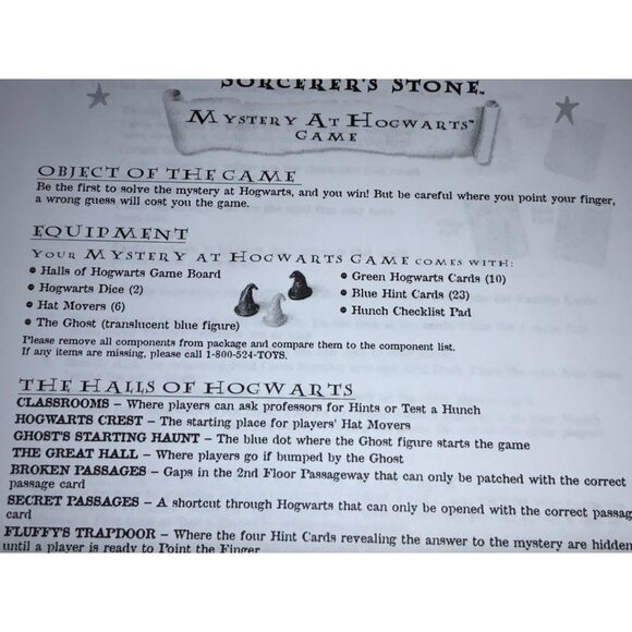 Harry Potter Mystery At Hogwarts Game Ages 8+ Complete Board Game Adventure - Picture 6 of 9